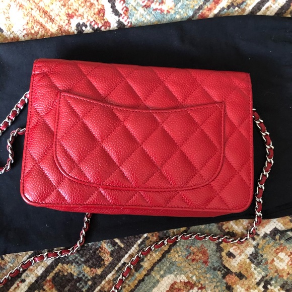 SOLD** Chanel WOC Wallet on Chain Caviar Flap - Picture 2 of 8